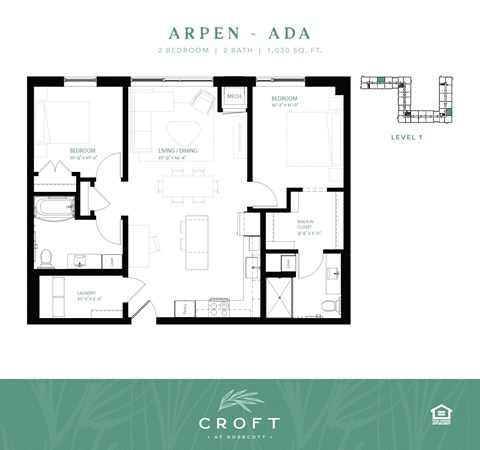 floor plan of the arpen apt